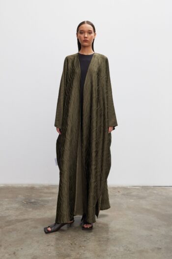 NA5-04 | Olive Beach Wave Abaya