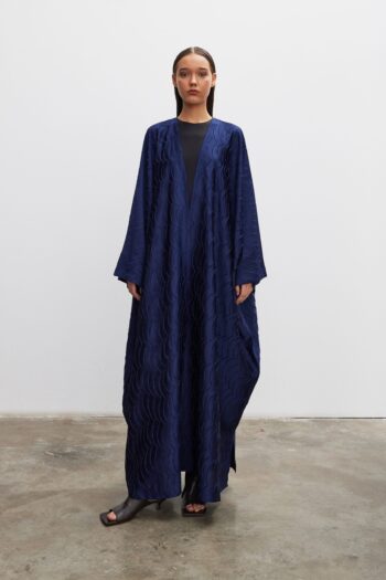 NA5-03 | Navy Beach Wave Abaya